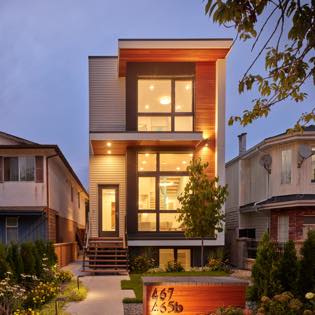 N B A designed high-performance and innovative home is an ultra-sustainable, Certified Passive House that has become an important part of Vancouver Architecture.